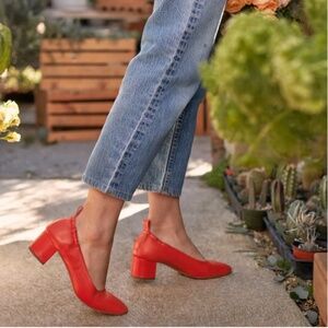 Everlane Day Glove Heels - Red